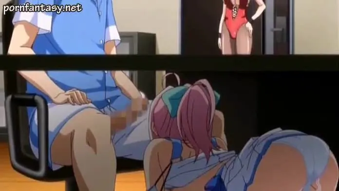 Anime Bent Over Dildo Porn - Anime secretary sucks under desk - PornRabbit.com